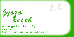 gyozo reich business card